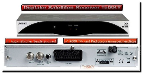 Telsky es2012 sat receiver - es2012,