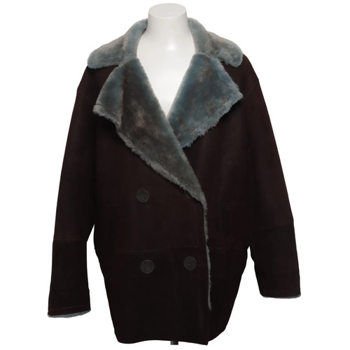 Walter leder shearling jacke - shearling,