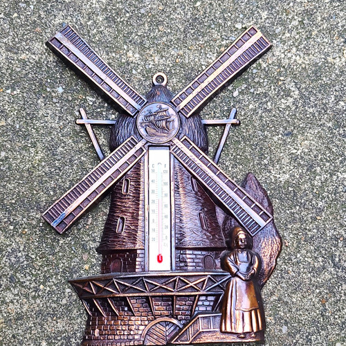 Vintage wandthermometer - vintage,