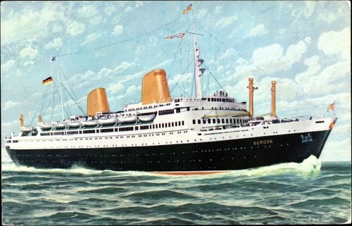 Künstler passagierschiff - künstler, ak
