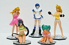 IKKI TOSEN Seltenes Set 5 Figuren 9cm EYES CATCHING Gashapon RUNA Japan