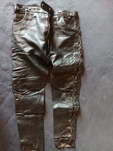Schnürlederhose schwarz groß - schnürlederhose,