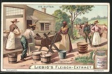 Sammelbild Liebig, Die Butter