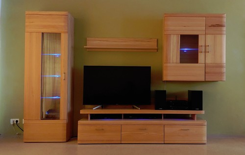 Massivholz wohnwand - !,