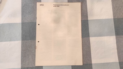 Braun audio 300 - audio, technische