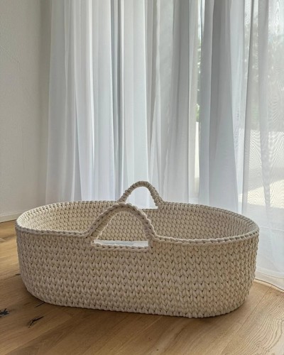 Handmade babykorb moseskorb - babykorb-,