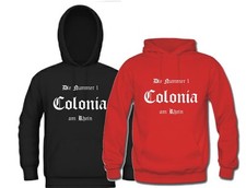 Köln Kapuzenpullover Ultras, die Nummer 1 am Rhein, Colonia Trikot Kapu Hoodie
