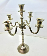 Kerzenständer 5-armig Kerzenleuchter 69 cm Gold glänzend Metall Kandelaber