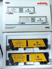 Märklin H0 - 4858 Güterwagen-Set Alaska USA - Gebraucht + OVP
