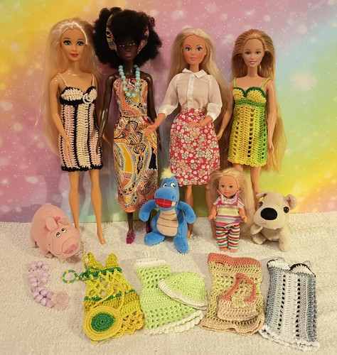 Buntes spielset modepuppen - buntes,