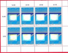 Hologramm - Folie Österreichischer Export Kleinbogen aus 1988 Österreich #1936**