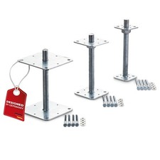 Pfostenträger M24 Stahl verzinkt Höhenverstellbar Witterungsbeständig von SOTECH