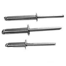 Blindnieten Edelstahl V2A 2,4-6 mm Flachkopf ISO15983 Blindniete DIN 7337 Nieten