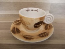 Thun Espresso Tasse mit Untertasse caffé al volo Sammeltasse Italien