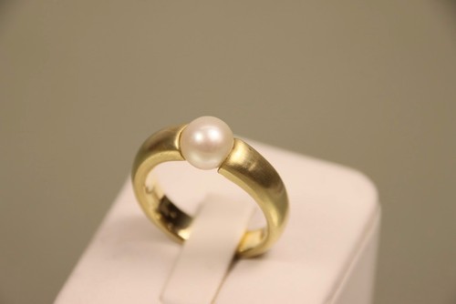 Schwerer 585 gold ring - ring, mit