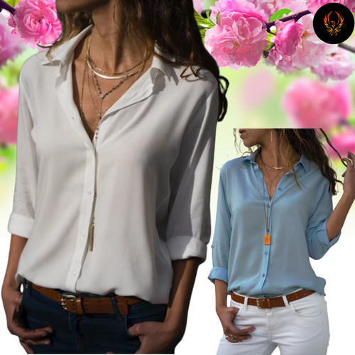 Damen bluse chiffon - damen,
