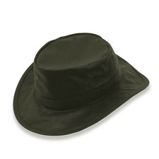 LODENHUT Wachshut  41302  oliv  Australien Hut Regenhut Wanderreiten Wetterhut