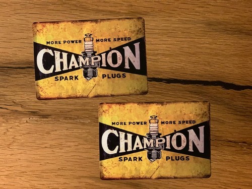 Champion vintage aufkleber - 2x,
