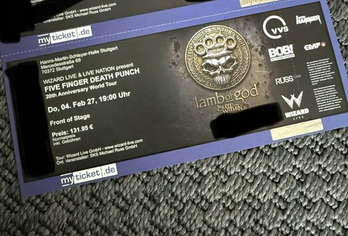 Ticket five finger death - five,