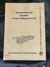 Krüger- Stalldungstreuer H1 - H4 Bedienungsanleitung und Ersatzteilliste H2 H3