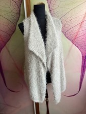 Bonita Strickweste, Grau/ weiß GR M / L neu 