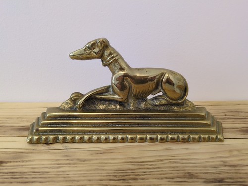 Messing windhund feuerhund 5 - messing, 8,5