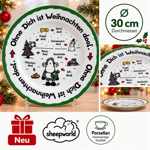 Sheepworld weihnachtsteller - sheepworld,