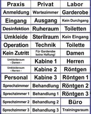 Graviertes Türschild, 160x40