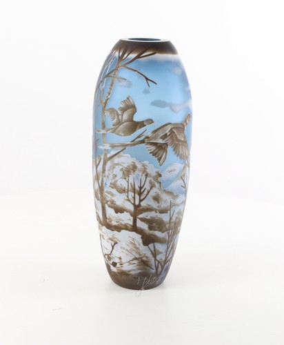 Glasvase vase kameoglas winter - glasvase,