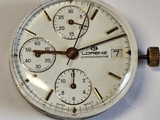 LORENZ ETA VALJOUX 7760 HANDAUFZUG CHRONOGRAPH UHRWERK MOVEMENT 17 JEWELS