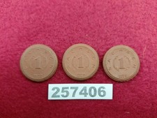 3x Münzen antik 1 Mark Notgeld 1921 Sachsen Böttger-Steinzeug rotbraun #257406