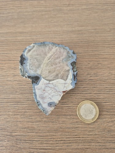 Achat scheibe marmoriert - achat,