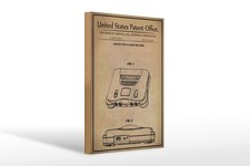 Holzschild Patent 20x30 cm