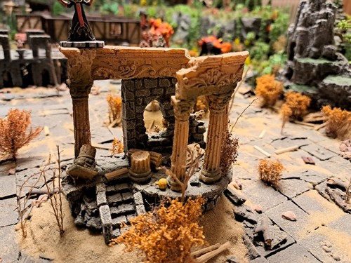 Säulenruine bemalt tabletop - säulenruine, bemalt!