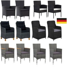 2x Gartenstuhl Poly Rattan