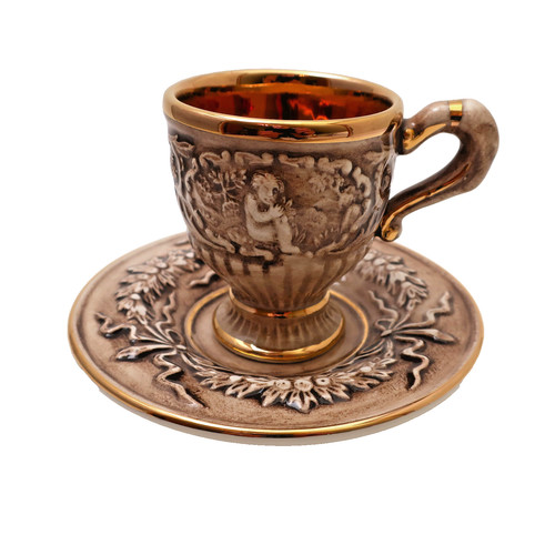 Capodimonte keramik demitasse - keramik,