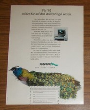 Seltene Werbung PEACOCK 80386