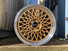 4x neu Retro Borbet B Felgen 8x18 5x112 VW Golf 5 6 7 GTI Mercedes CLA - GOLD