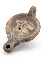 Antike Öl-Lampe Meerestiere antike römische Lampe Forum Traiani