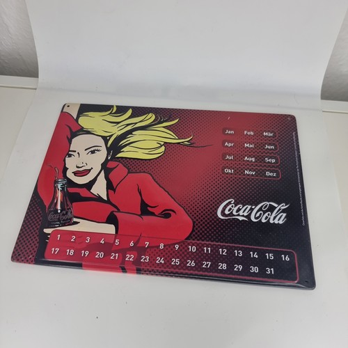 Coca cola blechschild - coca-cola, kalender