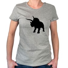 Damen T-Shirt Triceratops