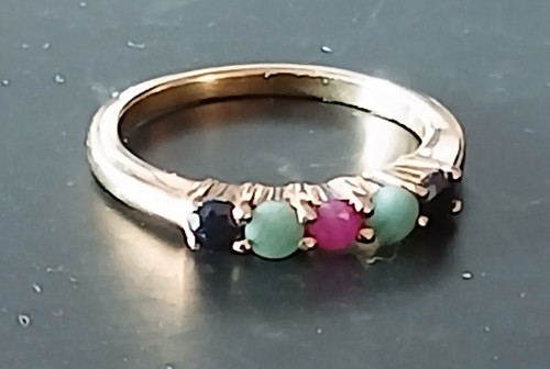Multi edelstein ring saphir - multi,