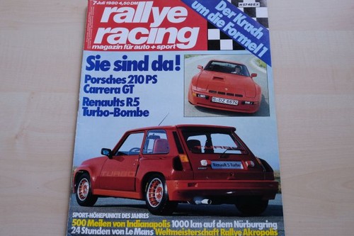Rallye racing 1980 bmw - 3), 07/1980