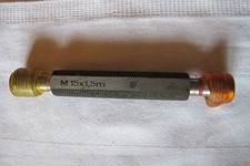 Gewindelehrdorn M15x1,5 m  Grenzlehrd. Lehrdorn Gewinde Rohrgewinde Gewindelehre