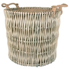 Korb Weide rund 2 Seilgriffe
