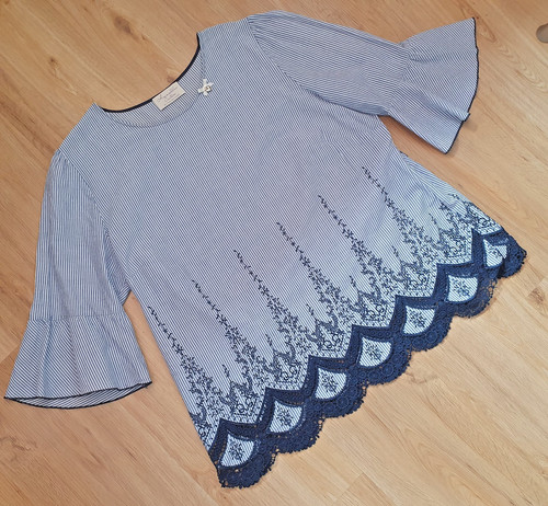 Bluse tunika himmelblau by - "himmelblau,