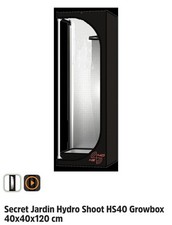 Secret Jardin Hydro Shoot HS40 R2.00 (40x40x120cm) Growzelt Gewächshaus Zuchtbox