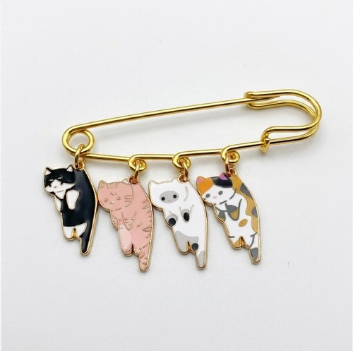 Katzen brosche - katzen,