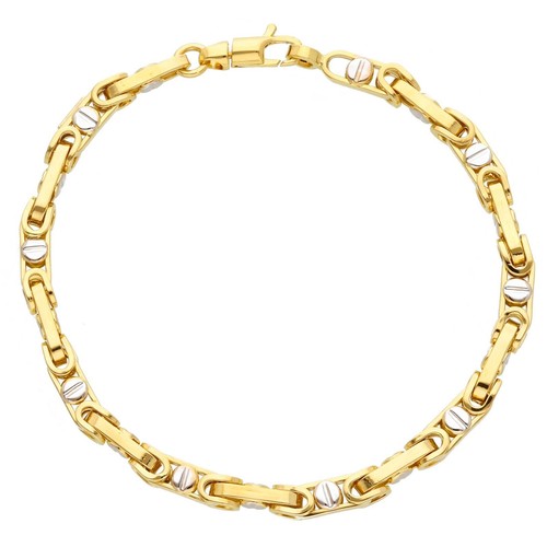 Armband gelbgold und - armband, weiß