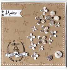 Blume embossing metall stencil - metall,